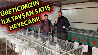 ETLİK TAVŞAN YETİŞTİRİCİMİZE ZİYARET  İLK TAVŞAN SATIŞINI YAPTI  MUHTEŞEM VERİM [upl. by Tench]