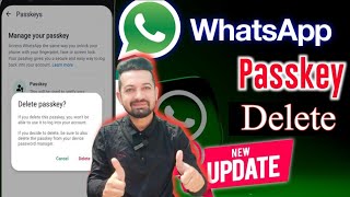 How to Delete Passkey on WhatsApp Account  WhatsApp Passkey Delete Kerne Ka Tarika [upl. by Cahilly603]