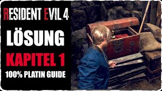 Resident Evil 4 Remake Kapitel 1 Alle Schätze und Aufgaben Komplettlösung 100 Platin Guide [upl. by Ahsa]