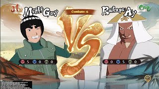 Guy sensei vs reikageay en superdificil naruto [upl. by Aicenert]