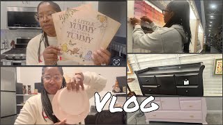 VLOG STARTING THE NURSERY THE BEST DRESSER FLIP EVER LOWES DOLLAR TREE AND AMAZON HAUL [upl. by Comstock678]