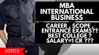 MBA International Business Course Details  Salary  Best College of MBA IB  Careers [upl. by Burkhardt681]