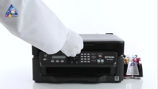 Установка СНПЧ на Epson WorkForce WF2510 [upl. by Rutter]