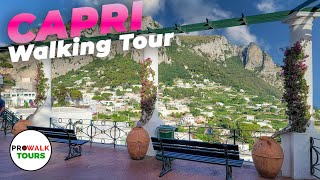 Capri Italy Walking Tour  4K  with Captions [upl. by Eralc]