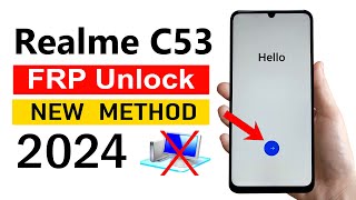 Realme C53 GoogleFRP Bypass 2024✅ No PC Required [upl. by Ryter]