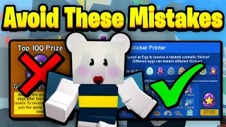 Avoid These MISTAKES In The Sticker Update  Bee Swarm Simulator [upl. by Darnell529]