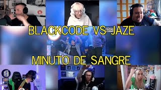 MULTIREACCION  BLACKCODE VS JAZE  FMS PERÚ J5 [upl. by Nohsad]