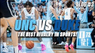 UNC vs Duke Full Day In The Life  RJ DAVIS VLOG 3 [upl. by Anirdnaxela]