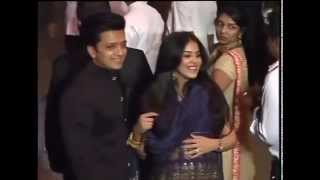 Ritesh with Pregnant wife Genilia bollywoods cutest couple at Arpitas reception [upl. by Ylaek355]