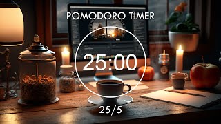 255 Pomodoro Timer • Lofi Music Helps To Focus On Studying • 4 x 25 min • Focus Station [upl. by Yevad]