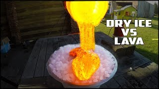 EXPERIMENT LAVA vs DRY ICE [upl. by Dnalon]