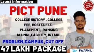 PICT PUNE COLLEGE REVIEW🔥 PLACEMENT  CUT OFF  COLLEGE FEEHOSTEL FEE CAMPUS  TOTAL INFORMATION [upl. by Mera]