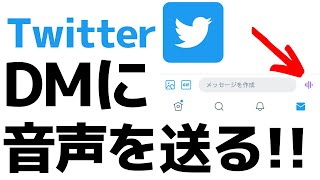 【Twitter】DMで音声メッセージを送信する方法 [upl. by Orsay]