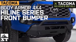 20162021 Tacoma Body Armor 4x4 HiLine Series Front Bumper Review amp Install [upl. by Abert483]