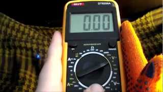 Мультиметр  Multimeter DT 9205A  Как пользоваться мультиметром  как пользоваться тестером [upl. by Demetra201]