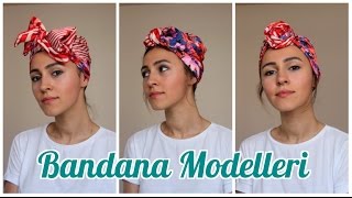 Bandana  Eşarp Bağlama Modelleri  3 Farklı Model [upl. by Ynehteb488]