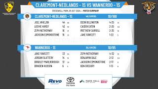 ClaremontNedlands  1s v Wanneroo  1s [upl. by Wojak]