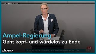 Alice Weidel AfD zur Regierungserklärung von Olaf Scholz zur aktuellen Lage am 131124 [upl. by Copp]