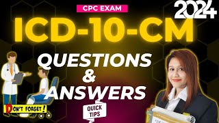 ICD 10 CM Questions and Answers  Medical Coding [upl. by Ffoeg]