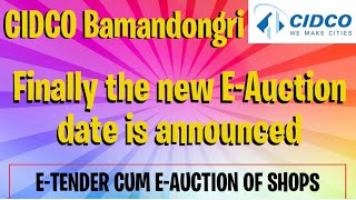 The new EAuction date has been announced  CIDCO Bamandongri Shops  Ulwe [upl. by Kaete]