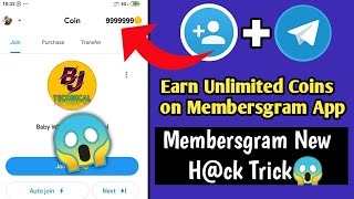 how to get unlimited coins in membersgram  how to increase telegram channel members [upl. by Clyte382]