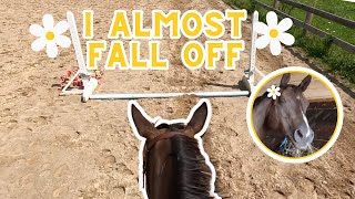 I ALMOST FALL OFF  GOPRO RIDING LESSON [upl. by Adamson]