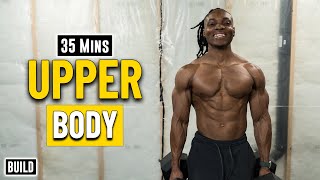 35 Mins Upperbody Dumbbell Strength Building Workout  Build Muscle 16 [upl. by Ycrad]