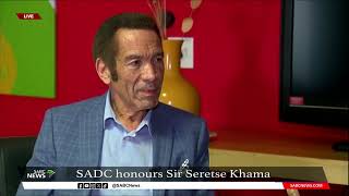 SADC honours late former Botswana President Sir Seretse Khama [upl. by Florencia456]