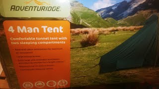 Aldi Adventuridge 4 man tent made in Bangladesh 🇧🇩 [upl. by Wait]