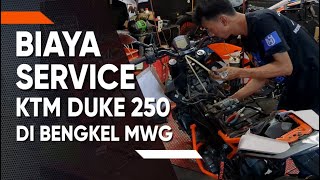 SERVICE PERAWATAN amp SPAREPART KTM DUKE 250 DI BENGKEL MONKEYWORK GARAGE monkeyworkgaragetv3591 [upl. by Iclehc430]