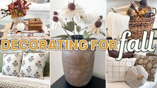 SIMPLE FALL DECOR HOME STYLING 🍂🤎 TRANSFORM YOUR HOME READY FOR FALL  Cozy Fall Decorating Ideas [upl. by Inahet]