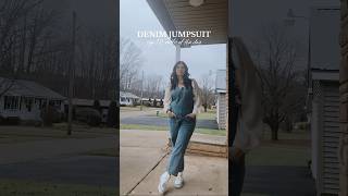 Denim jumpsuit outfit ideas  Midsize Outfit Inspo  Size 12 midsizefashion fallfashion [upl. by Lisa]