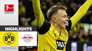 Dortmund Turns The Game Around  Borussia Dortmund  RB Leipzig 21  Highlights  Matchday 9 [upl. by Nnod]