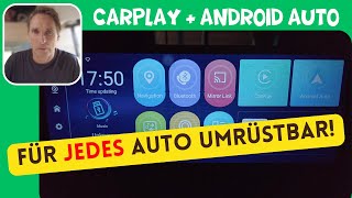 URVOLAX UR75A wireless Car Play amp Android Auto einfach nachrüsten Youtube Netflix usw abspielbar [upl. by Brod]