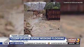 Clean up after severe flooding in Twentynine Palms [upl. by Infeld]