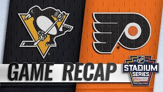 Girouxs OT goal caps Flyers rally in Stadium Series [upl. by Sabella]