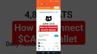 How to Connect CATS Wallet with Bitget App cats catsairdrop bitget bitgetwallet withdraw okx [upl. by Grogan]