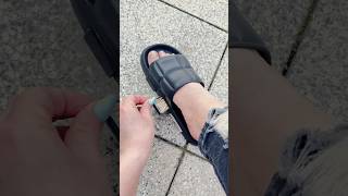 Who doesnt want slippers like this🤔🤣 funny diy laugh [upl. by Yngiram160]