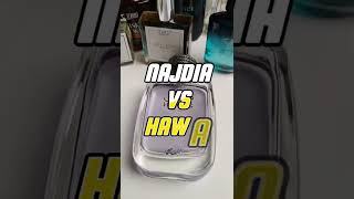 Lattafa Najdia Vs Rasasi Hawas shorts perfume [upl. by Glassco]