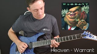 Warrant  Heaven Guitar Solo  Cover [upl. by Aztiram]