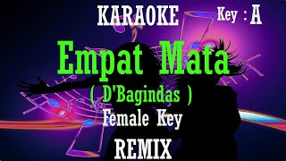 Empat Mata Karaoke Remix DBagindas Nada Wanita Cewek Female key A DBagindasBagindas [upl. by Eenimod]