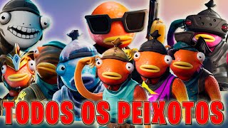 TODAS AS SKINS DO PEIXOTO ATÉ AGORA SKIN ESTILOS VARIANTES  FORTNITE SKINS [upl. by Gordon550]