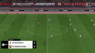 AS Monaco U19 vs Barcelona U19 19092024 UEFA Youth League EA FC 24 [upl. by Aset244]