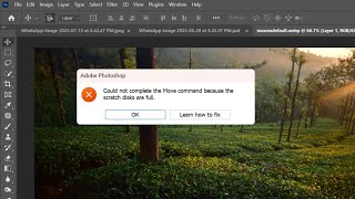 How to Solve Photoshop Error quotScratch Disks are fullquot [upl. by Aidroc]