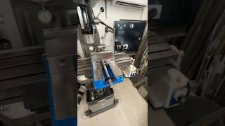 Installing a new vise on the Rockwell milling machine machinist machineshop [upl. by Anirres]