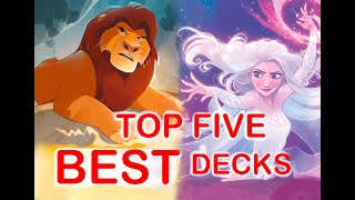 Top five BEST decks in Disney Lorcana [upl. by Kaiser]