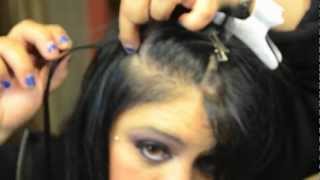 How to apply Micro Ring  Loop Hair Extensions step by step instructions Micro Ring Loop [upl. by Rydder]