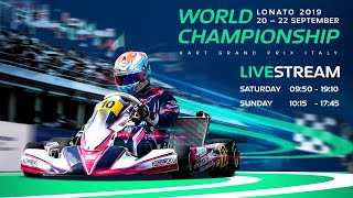 FIA Karting World Championship 2019 KZ  KZ2  Academy Lonato Sunday [upl. by Gurtner]