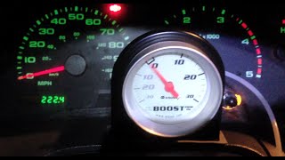 2002 F250 73 Diesel Stock Tune Stock Turbo boost F 250 [upl. by Ahsinhoj]