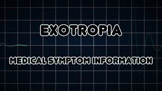 Exotropia Medical Symptom [upl. by Eelsel]